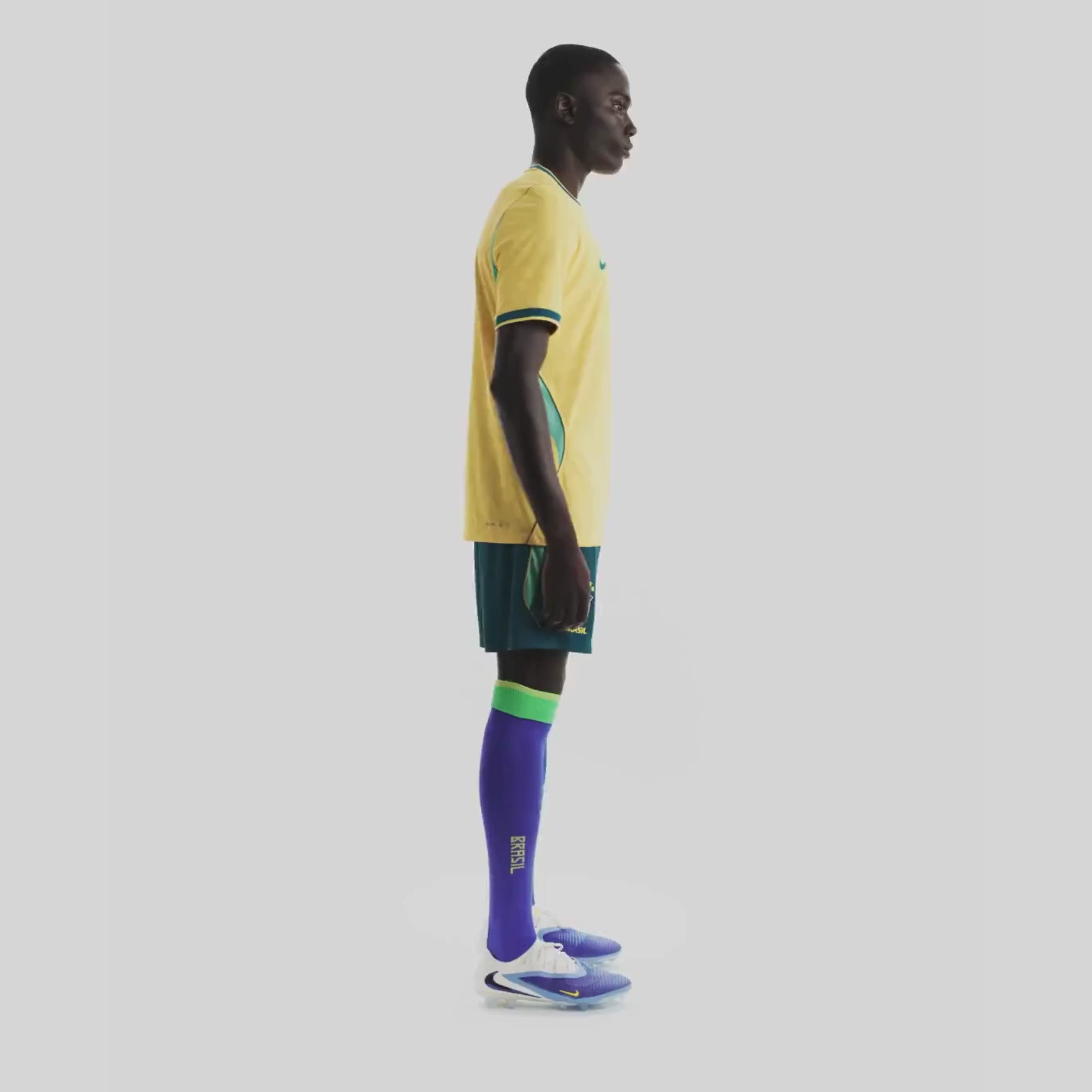 Nike Brazil 2026/27 Match Home Men's Aero-FIT Soccer Authentic Jersey - Canary/Light Menta/Geode Teal