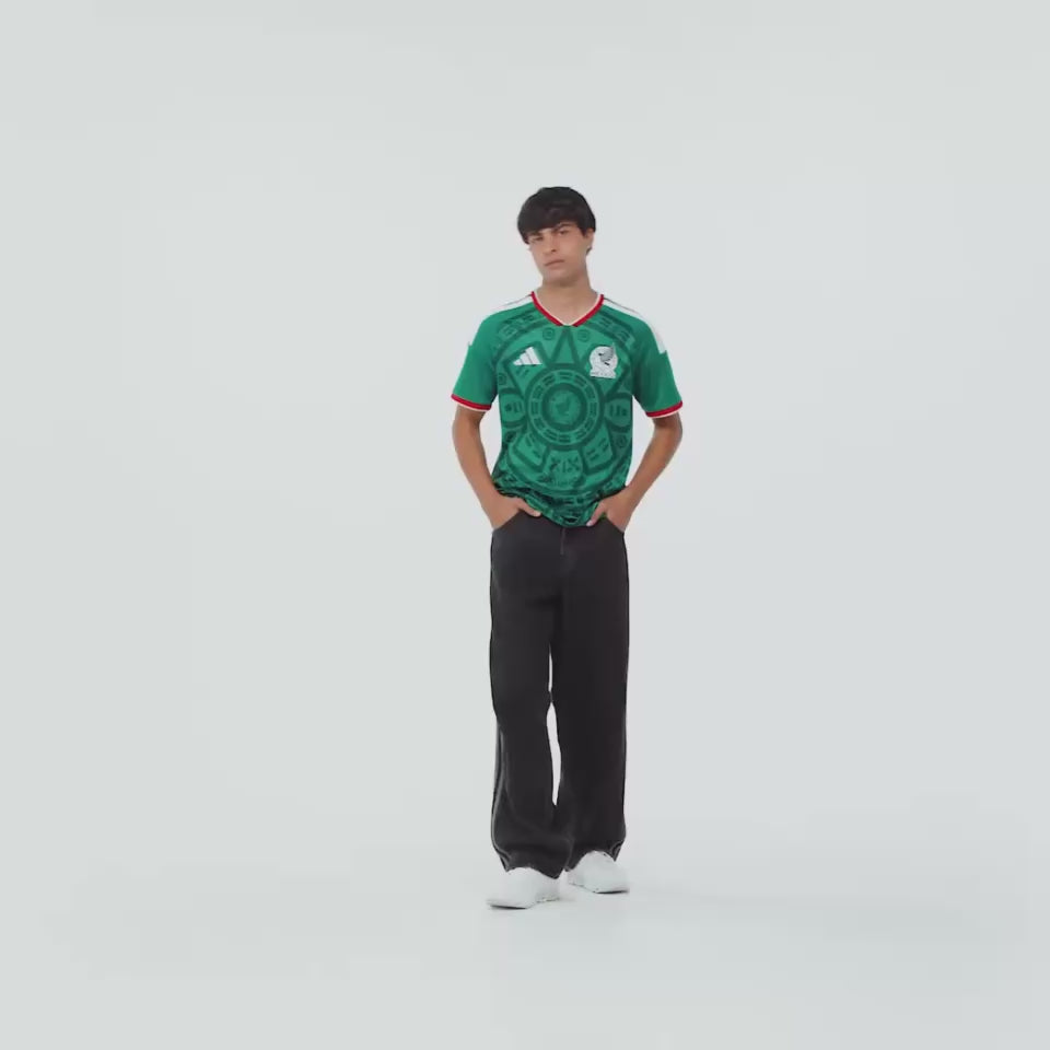 adidas Mexico 2026 Stadium Home Men's Soccer Jersey - Bold Green