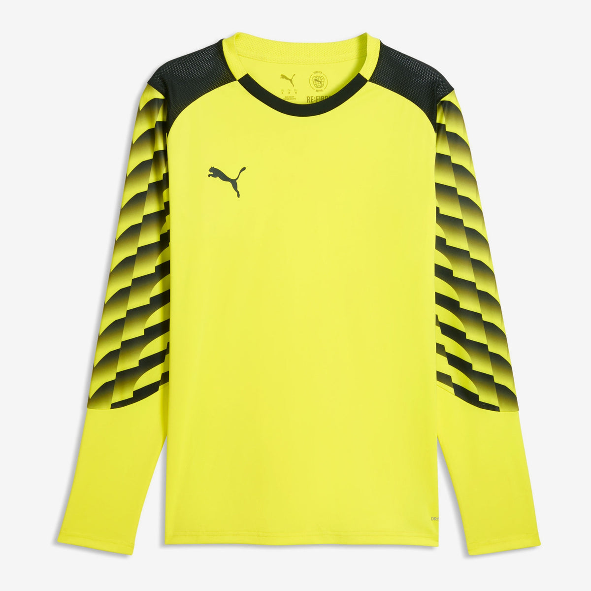 PUMA TEAMLIGA26 Men's Long-Sleeve Soccer Goalkeeper Jersey - Yellow Burst-PUMA Black-PUMA Black