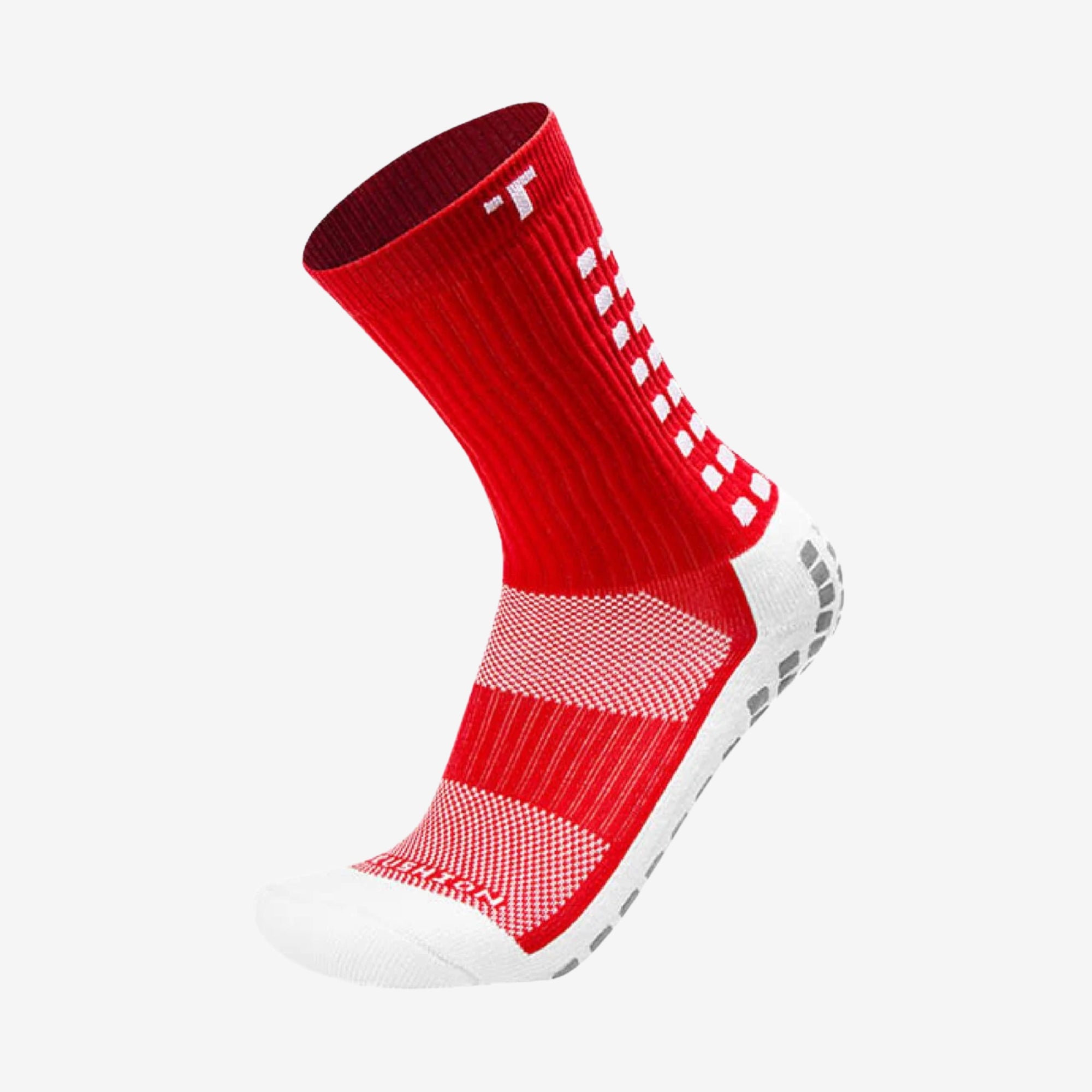 Trusox 3.0 Mid-Calf Grip Socks - Scarlet Red