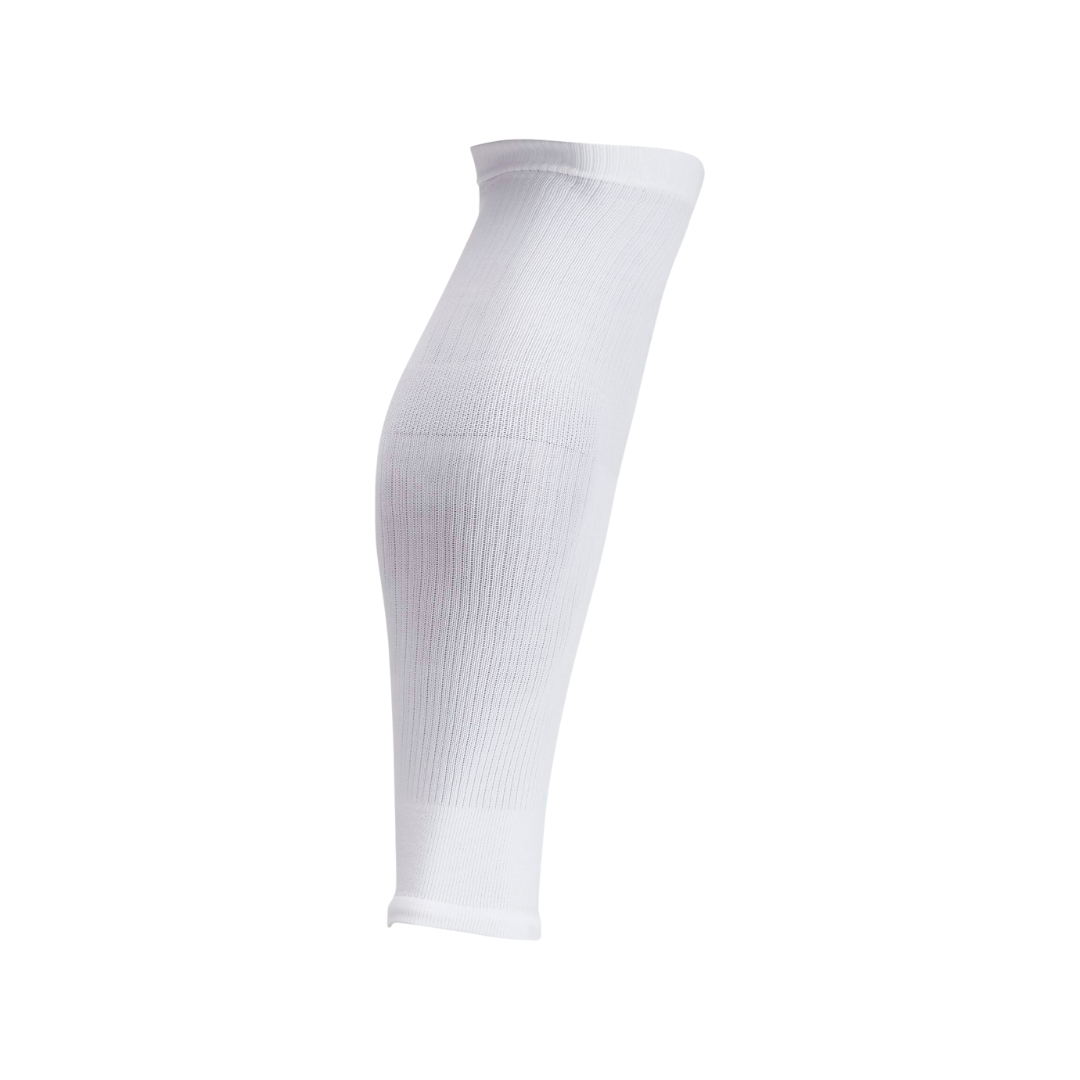 Nike Squad Soccer Leg Sleeve White Black Swoosh Logo (1 Pair) SK0033 100 Sz  L/XL 